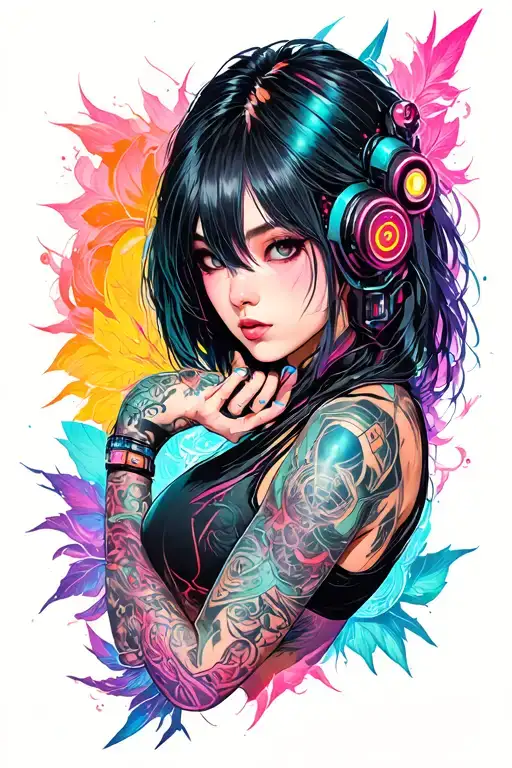 Izana Kurokawa, Cyberpunk Style tattoo design idea