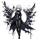 nier automata 2b tattoo design idea