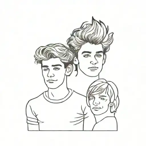 one direction tattoo design idea