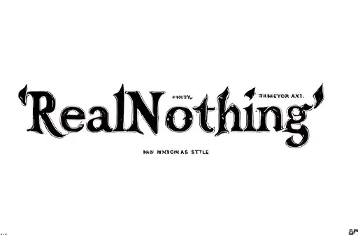 "RealNothing" tattoo design idea