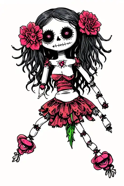 Voodoo Doll tattoo design idea