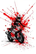 supersport racing tattoo design idea