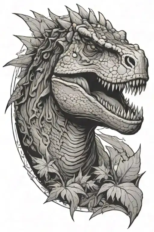 dinosaur tattoo design idea