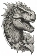 dinosaur tattoo design idea