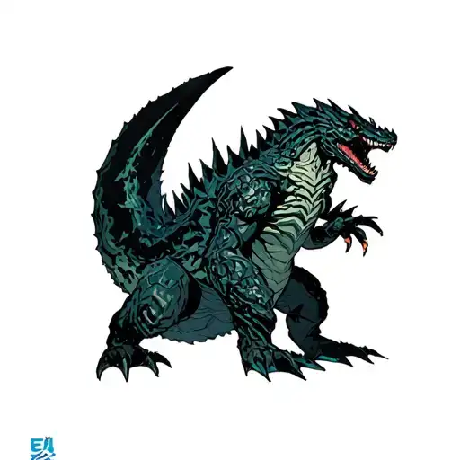 kaiju n8 manga dark visual tattoo design idea
