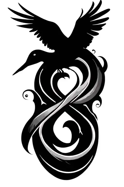 Infinity, Love Life, Birds tattoo design idea