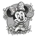 Minnie Mouse tattoo design idea