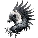 Rainbow Phoenix tattoo design idea