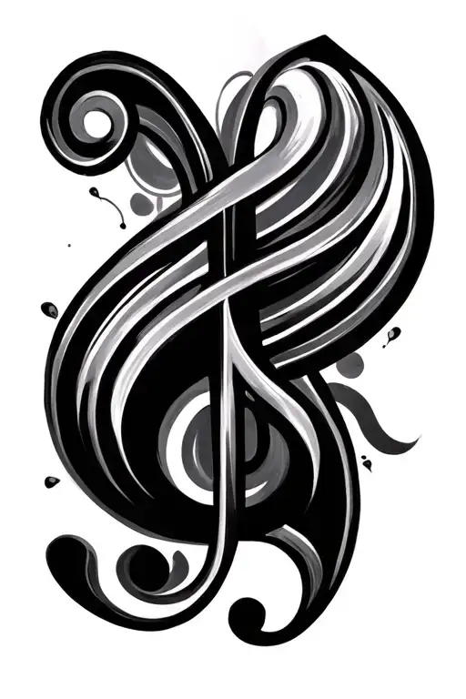 bass clef bass clef tattoo design idea
