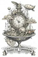 today determines your tomorrow tattoo design idea