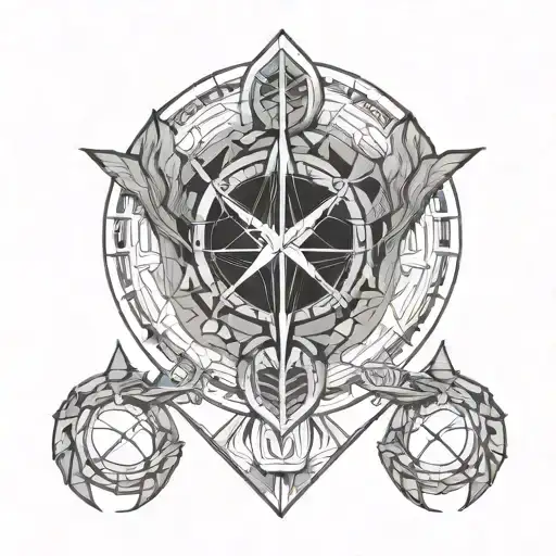 Sagittarius Scorpio and Cancer zodiac tattoo design idea