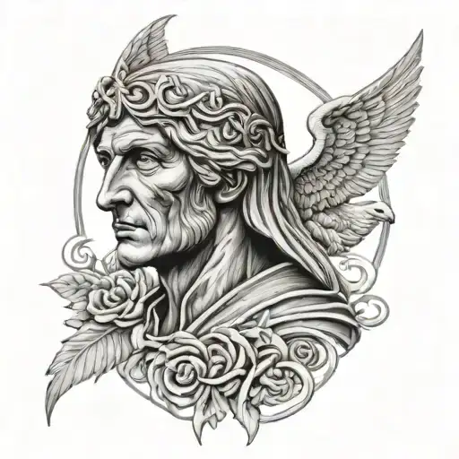 Dante Alighieri tattoo design idea