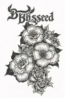 Blessed tattoo design idea