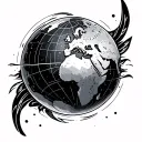 globe tattoo tattoo design idea