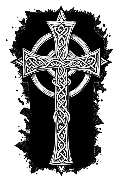 Celtic cross tattoo tattoo design idea
