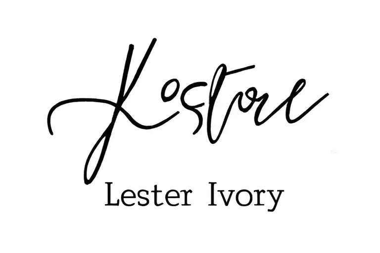 "Lester Ivory" Name and anniversary tattoo design idea