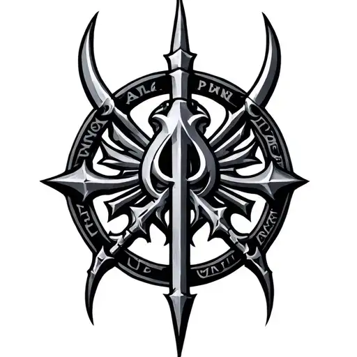 Warhammer alpha legion logo tattoo design idea