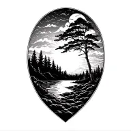 Nature sun rays tattoo design idea