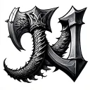 Leviathan Axe tattoo design idea