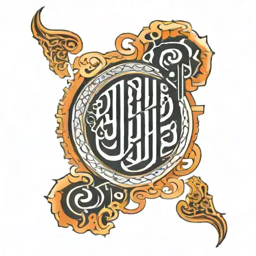 Arabic calligraphy style tattoo tattoo design idea