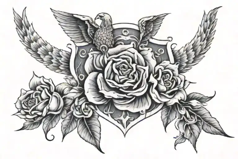 only the strong survives chest tattoo  tattoo design idea