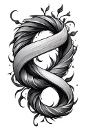 infinity and eternity tattoo design idea