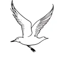 flying ducks tattoo design idea