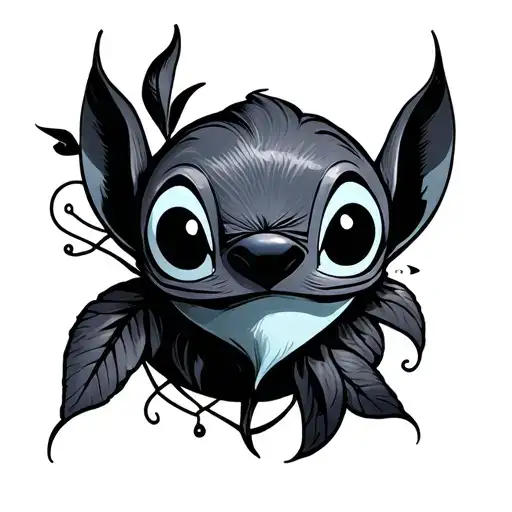 stitch gemini zodiac sign tattoo design idea