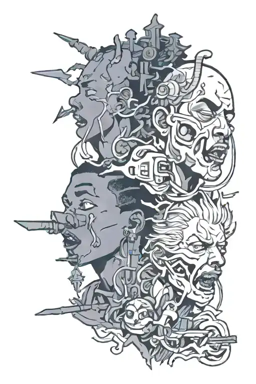Kids see ghosts tattoo design idea