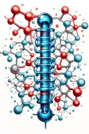insulin molecule formula break tattoo design idea