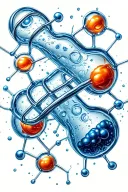 insulin molecule formula break tattoo design idea