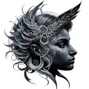 Gemini Aquarius tattoo design idea