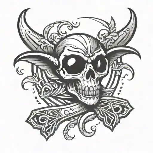 slingshot traditional tattoo inspired tattoo design idea