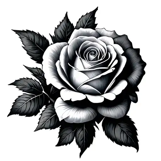 Scottish Rose tattoo design idea