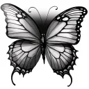 3d  butterfly tattoo design idea