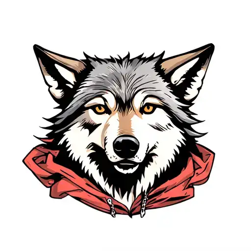 Wolf in sheeps clothing face anime style tattoo tattoo design idea