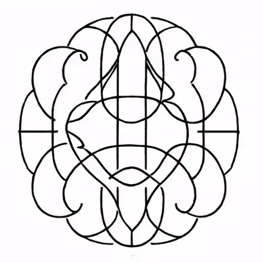 ミンサー from 沖縄 and Rollo May's psychology symbol intertwined tattoo design idea