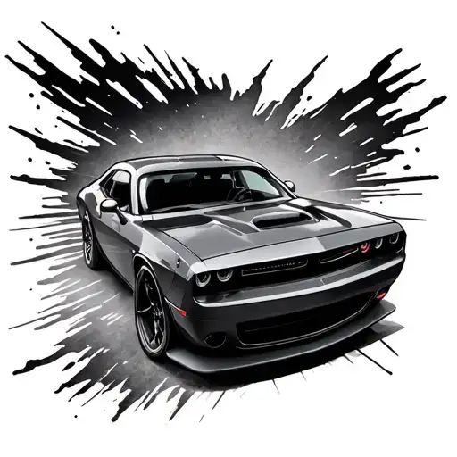 129+ Dodge Challenger Tattoo Ideas in 2025 - BlackInk AI