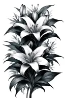 lilies tattoo design idea