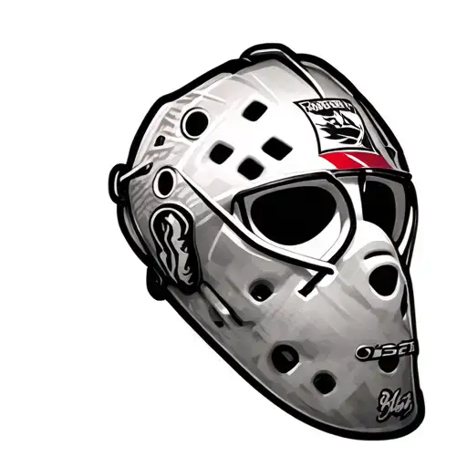 Goalie Mask tattoo design idea