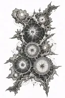 pulsar map tattoo design idea