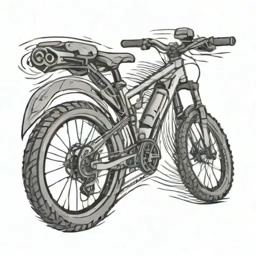 mtb bike tattoo design idea