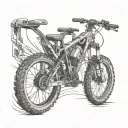 mtb bike tattoo design idea