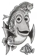 finding Dory tattoo design idea