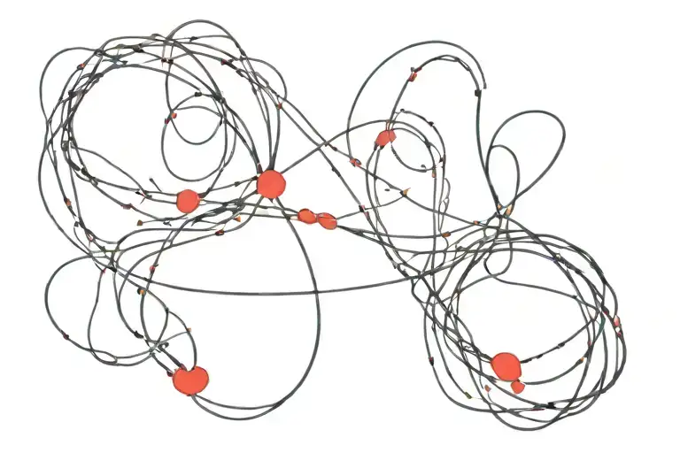 red string of fate tattoo design idea
