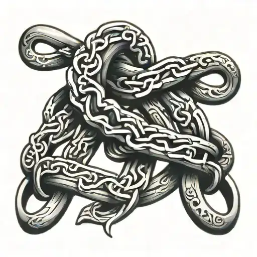 New Chains Same Shackles writing tattoo design idea