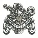 New Chains Same Shackles writing tattoo design idea