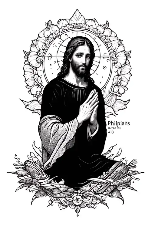 Philippians 4 13 tattoo design idea