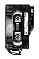 VHS tape tattoo design idea