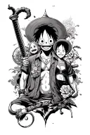 one piece crew evolution through a tattoo tattoo design idea
